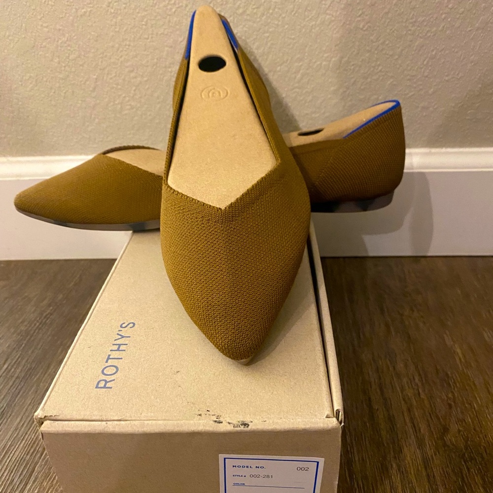 Rothy’s The Point Driftwood, Size 11.5